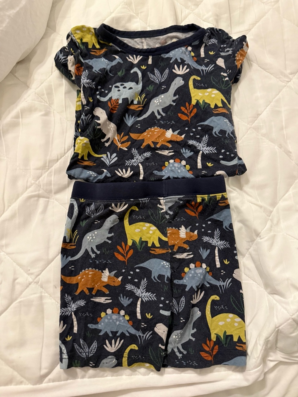 Little Sleepies Jurassic jungle short set